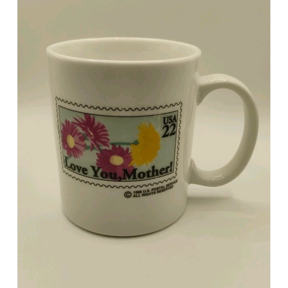 USPS United States Postal Service  Vintage 1986 Ceramic Coffee Cup / Mug Mother
